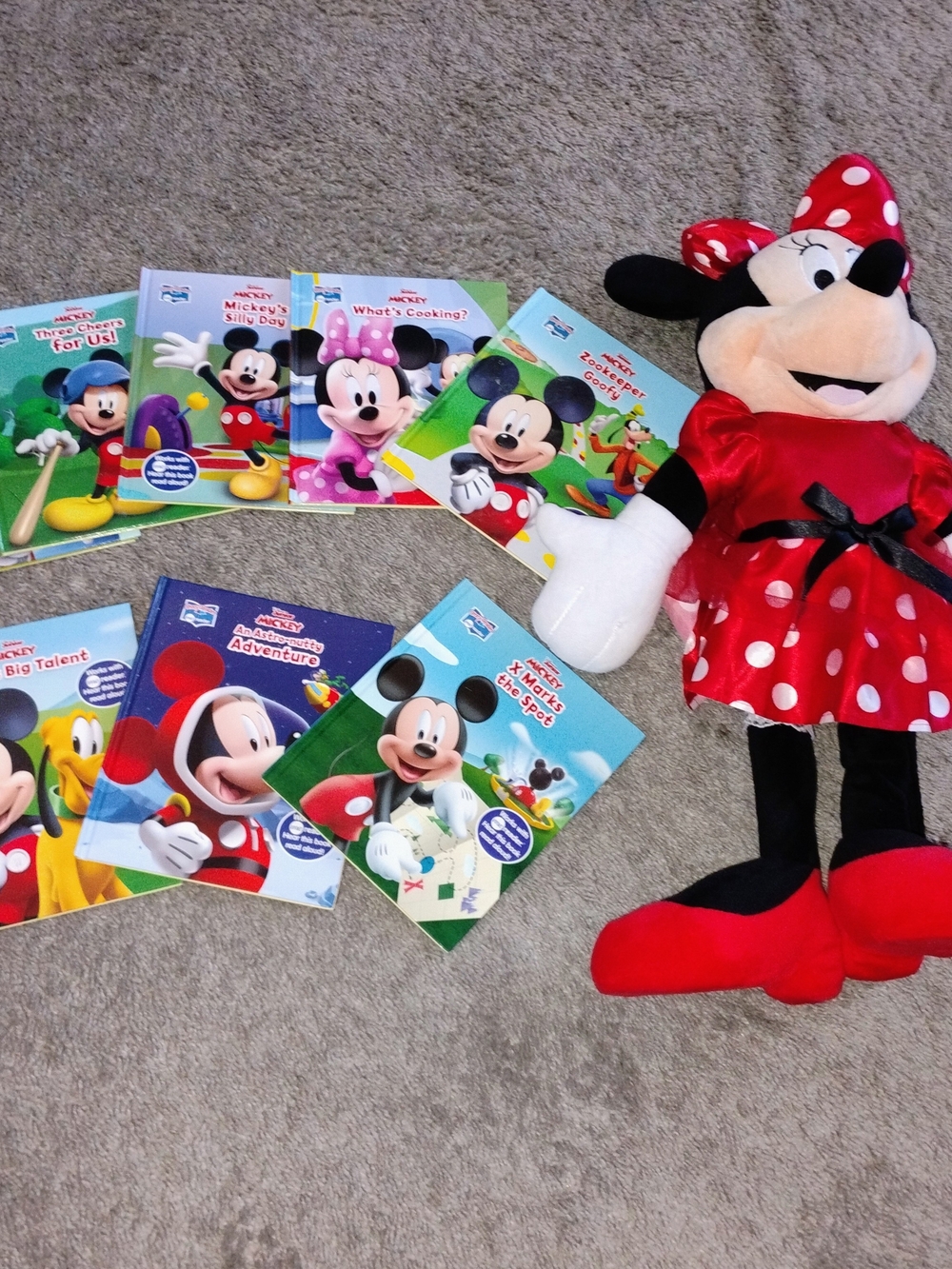 Minnie Mouse Plush with Mickey Board Books Set - Picture 2 of 3